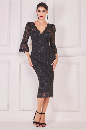 Scallop Lace Midi Goddiva
